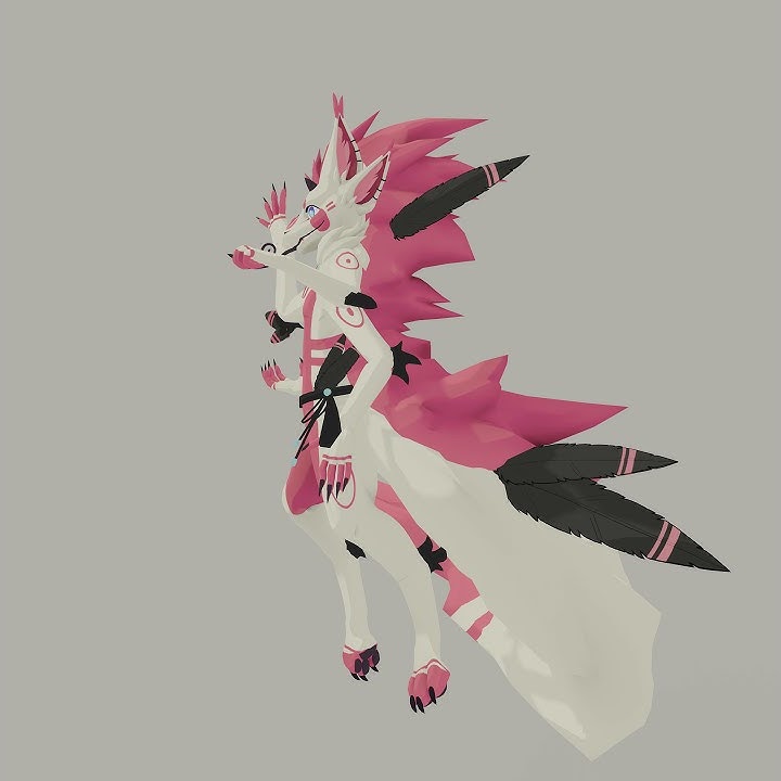 Protogen CYMK - VRChat Avatar, By Kaelygon