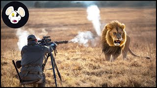 Amazing ! How Do Hunters And Farmers Deal With Million Of African Lion By Guns #huntingvideos