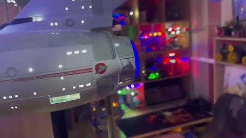 Star Trek 1/350 Refit model kit built and lit