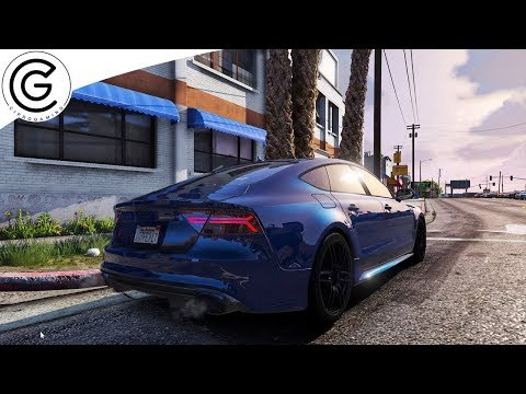 GTA V Realistic Graphics - AUDI RS7 - M.V.G.A. 2.65 U0026 Redux 1.3 Gameplay ! 1440p 60FPS