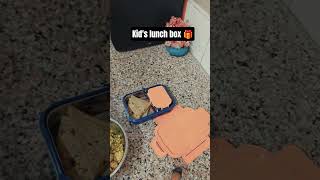 Kid's lunch box 🎁☑️#trending #food #schooltiffinbox #dinner #cooking