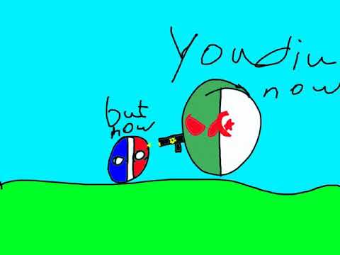What would happen if Algeria have got the power in the past?(Comedy countryballs short video)