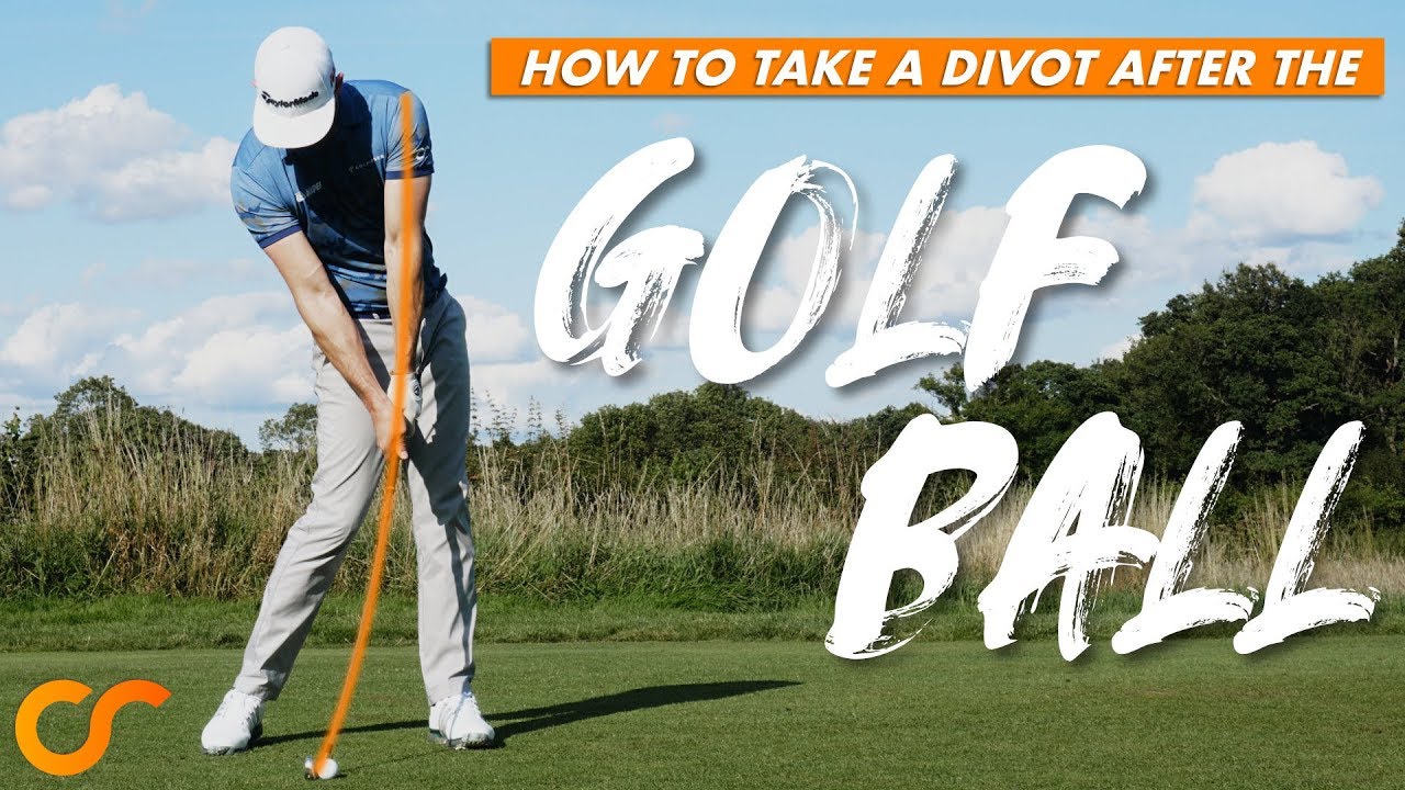 how to take a divot after the ball video