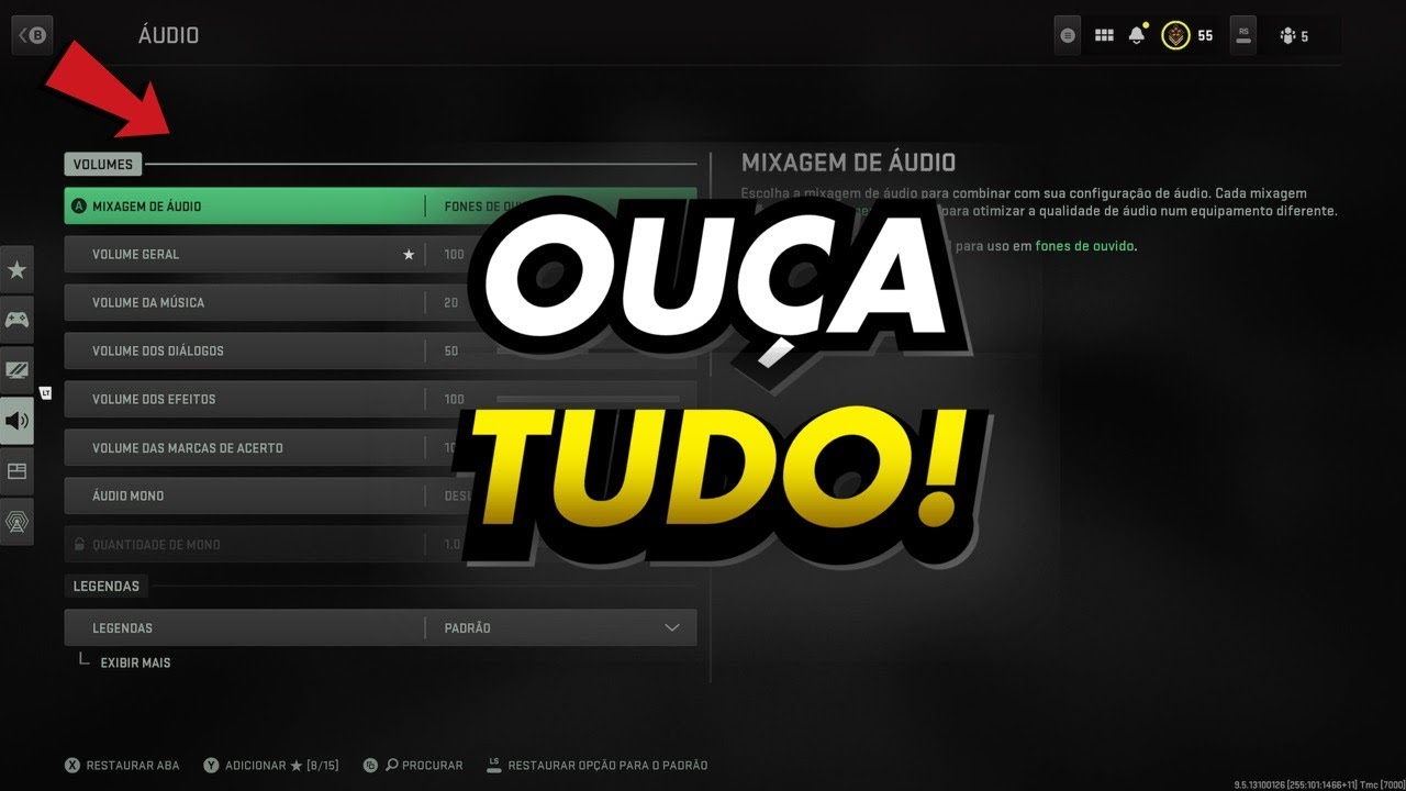 A MELHOR CONFIGURAÇÃO DE ÁUDIO DO COD MW2 - YouTube