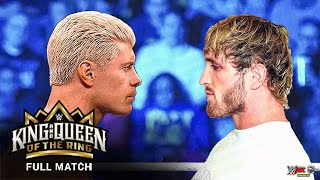 Cody Rhodes vs. Logan Paul: WWE King & Queen Of The Ring 2024 - No Holds Barred Match