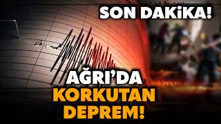 Son Daki̇ka Ağrının Patnos Ilçesinde 4.3 Büyüklüğünde Deprem Vatandaşlar Sokaklara Çıktı