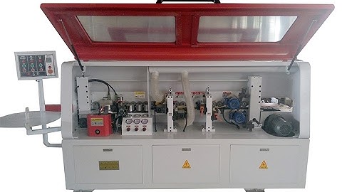 Basic (Semi Auto) Edge Banding Machine / Edgebander F500B Work Video - Lonjan Machinery