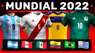 serán las NUEVAS CAMISETAS para el MUNDIAL 2022 de los paises de y CONCACAF !! - YouTube