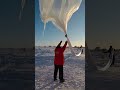 Balloon launch at South Pole #southpole #antarctica #science
