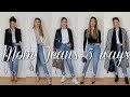 5 WAYS TO WEAR MOM JEANS | WINTER/SPRING OUTFITS (zara asos mango)