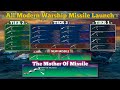 ASMR - Semua peluncuran missile Tier 1 - Tier 3 | Modern Warship (review)