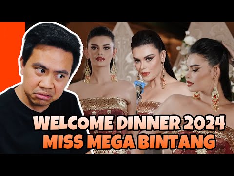 ATEBANG REACTION | WELCOME DINNER 2024 MISS MEGA BINTANG