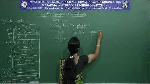 Computer Organization and Architecture _ Assembly Language / III ECE / M2 /S3