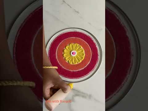 Easy Rangoli Design #funwithrangoli