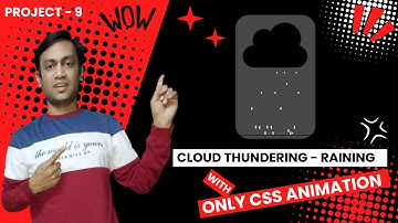 🔥 Create a Realistic Thunderstorm Animation with CSS | Amazing Lightning & Rain Effects Tutorial