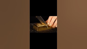 CUTTING  GOLD Bar 🔥 | Satisfying ASMR Sounds ✨"#short #viral #asmr