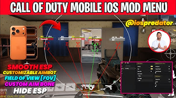 COD M Safe Mod menu Cheat (ESP Aimbot) | Non Jailbreak Call of Duty Mobile iOS hack Antiban