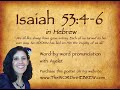 Learn Isaiah 53:4-6 in Hebrew