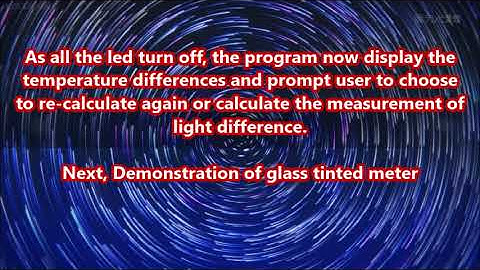 Glass tinted meter with temperature sensor (Arduino Project)