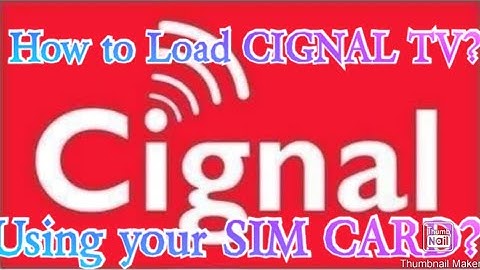 How to Load your CIGNAL TV? #cignalloading #cable #cignaltv #tpc @ailaideas17