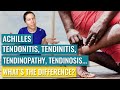 The Difference Between Tendonitis, Tendinosis, Tendinitis &amp; Tendinopathy