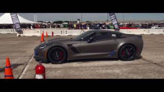 NEW WORLD RECORD- FASTEST STOCK C7Z IN THE STANDING 1-MILE at The April 2016 Texas Mile