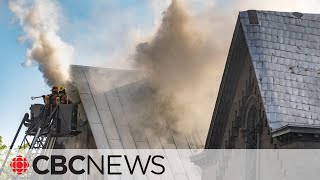 Fire engulfs 177yearold former monastery in Montreal