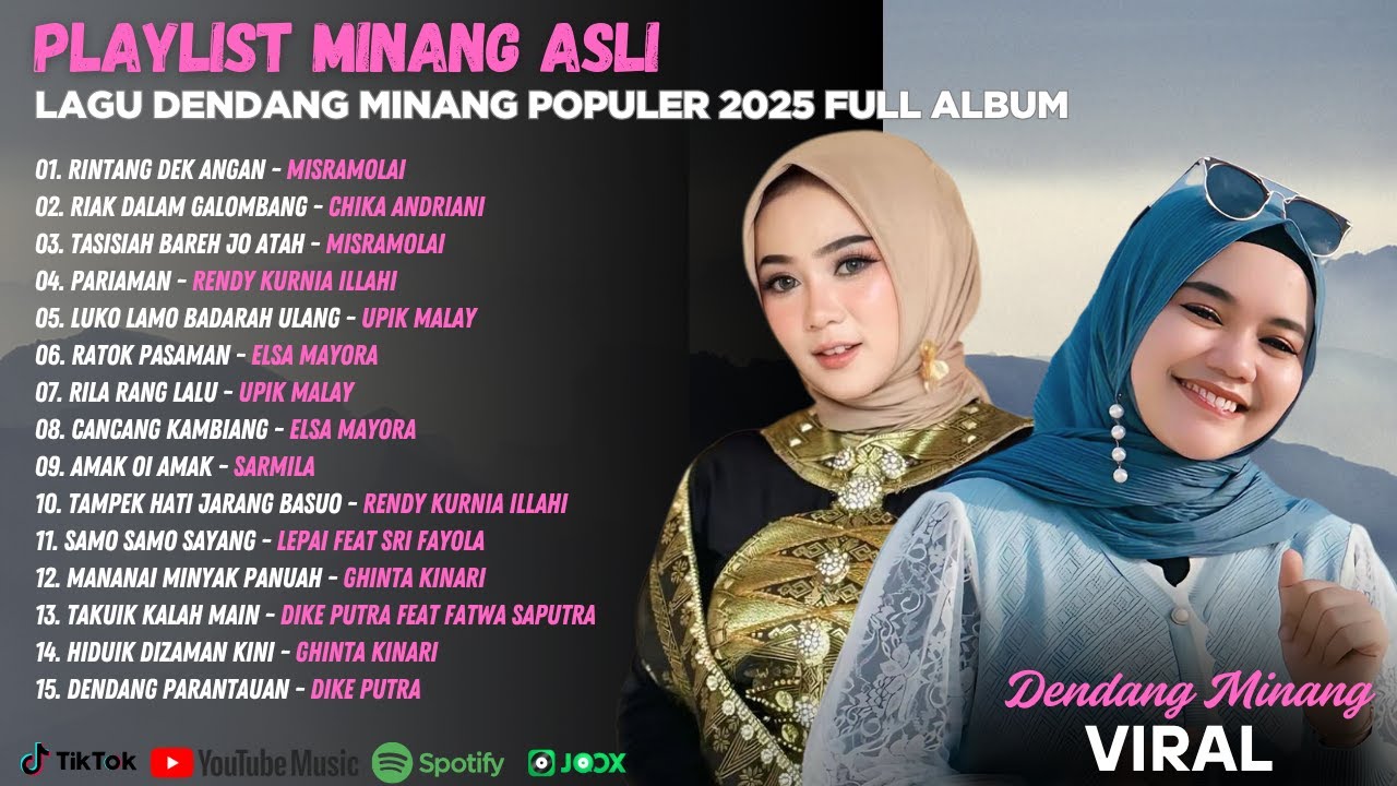 Playlist Minang Asli – Lagu Dendang Minang Populer 2025 Full Album