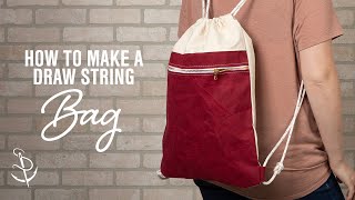 How to Make a Drawstring Backpack