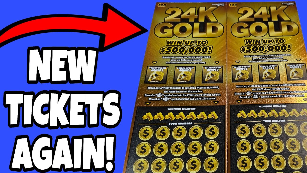 New Tickets!! 20 24K Gold 🔴 Arizona Lottery Scratchers YouTube