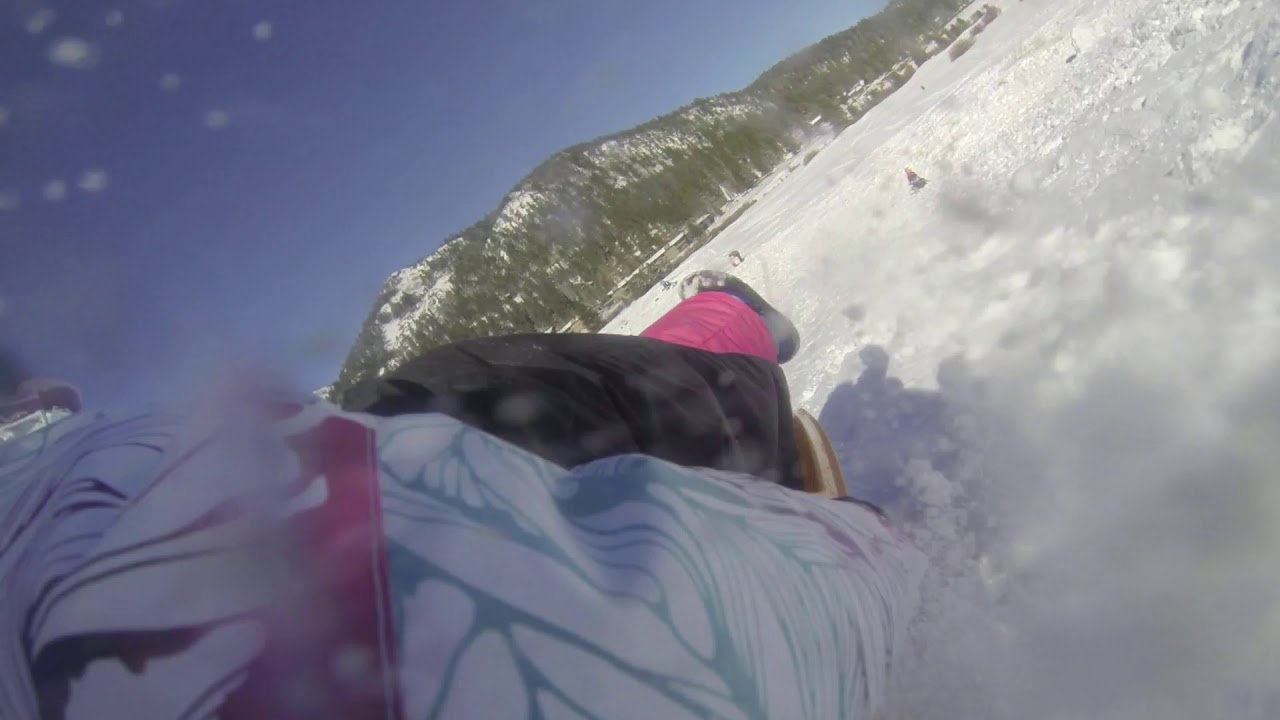 Squaw Valley Snow Sledding 3 (Nov 2015) YouTube