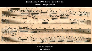 J S Bach: WTC I Prelude in C# Major BWV 848, Robert Hill, harpsichord