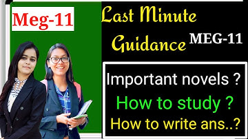 Guidance Video, Smart study in less time ...important tips of meg-11,, by success maker
