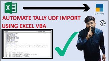 Automate Tally UDF Import Using Excel VBA | Step-by-Step Tutorial