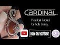 Wire wrap pendant tutorial Cardinal..