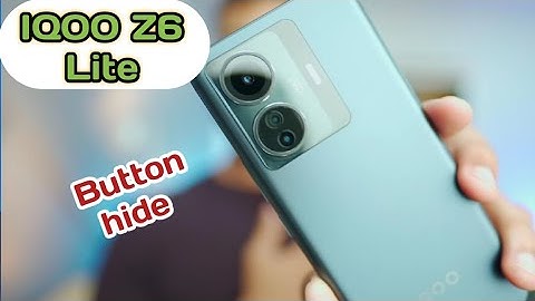 How To Hide Navigation Button In Iqoo Z6 Lite, Hide Back Button Setting In Iqoo Z6 Lite,