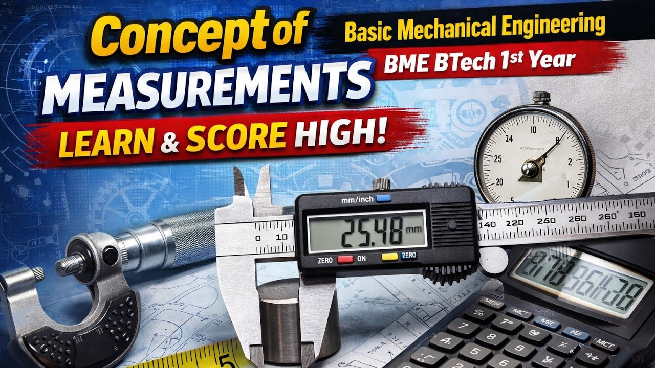 Concept of Measurements | Basic Mechanical Engineering | BME | BTech 1st Year 