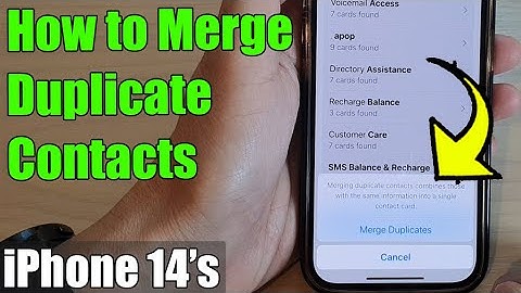 iPhone 14/14 Pro Max: How to Merge Duplicate Contacts