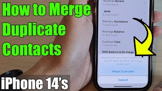 iPhone 14/14 Pro Max: How to Merge Duplicate Contacts screenshot 3