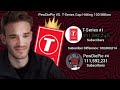 PewDiePie VS. T-Series Sub Difference Hits 100 Million!