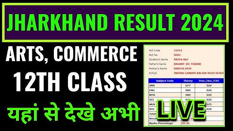 jac 12th arts, commerce result 2024 kaise check kare, how to check jac 12th arts and commerce result