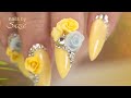 Spring Nails 3D Acrylic Flowers  - Complete Nail Build Tutorial - Prep to Top Coat