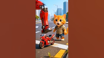 Shocking! The poor kitten has the Transformer! #shorts #cat #ai #story #kitten #autobots