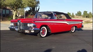 1959 Edsel Corsair Convertible in President Red & Ride on My Car Story with Lou Costabile