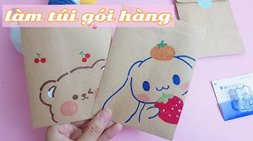 [Packing order]Cách làm TÚI GIẤY GÓI HÀNG đơn giản| Tự làm túi giấy gói quà, gói hàng| Diy paper Bag