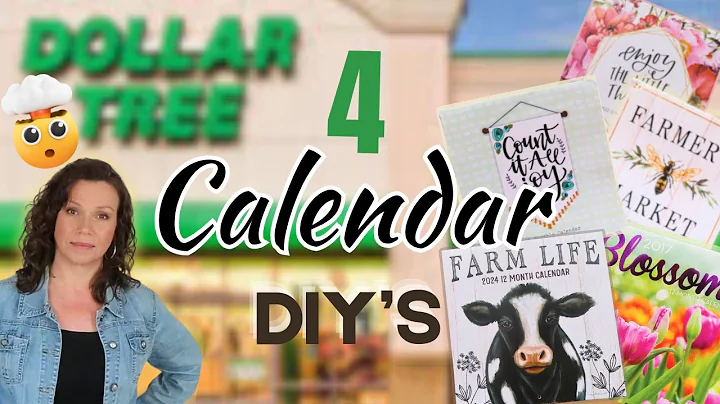 ((4)) AMAZING Dollar Tree Calendar DIY's | EASY Beautiful Home Decor
