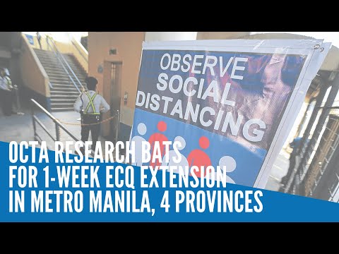 OCTA Research bats for 1-week ECQ extension in Metro Manila, 4 provinces