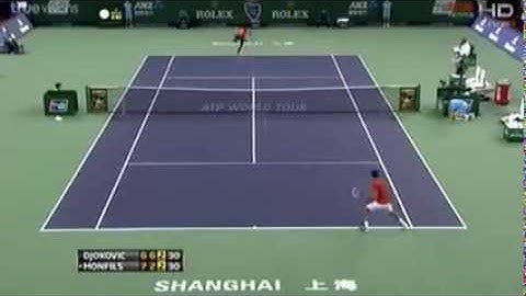 Novak Djokovic vs Gael Monfils 6-7, 6-2, 6-4 Highlights Shanghai Master 2013 QF