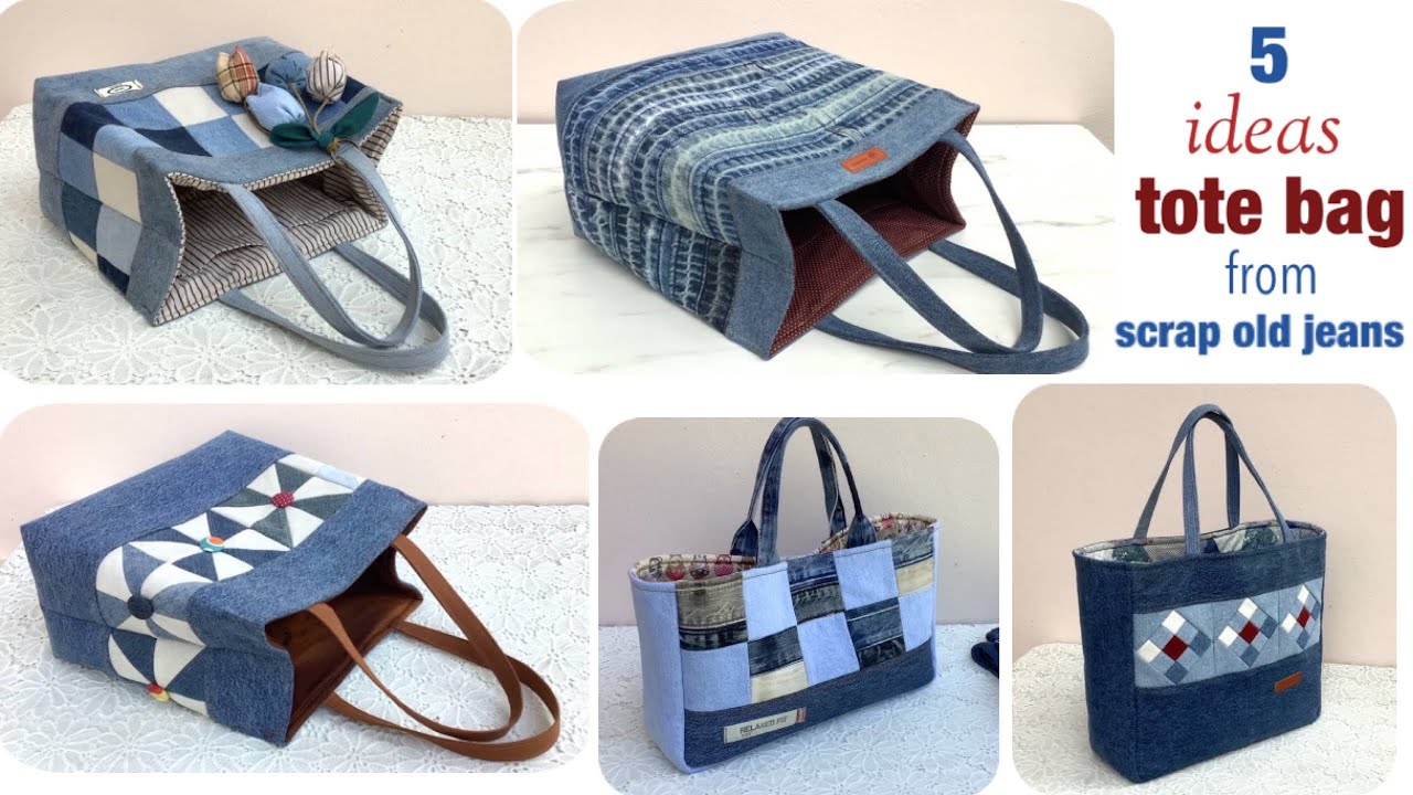Amazing And Beautiful Tote Bag Sewing Ideas From Scrap Old Jeans amazing-and-beautiful-tote-bag-sewing-ideas-from-scrap-old-jeans