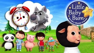 What's The Time Mr. Wolf? | Nursery Rhymes for Babies by LittleBabyBum - ABCs and 123s